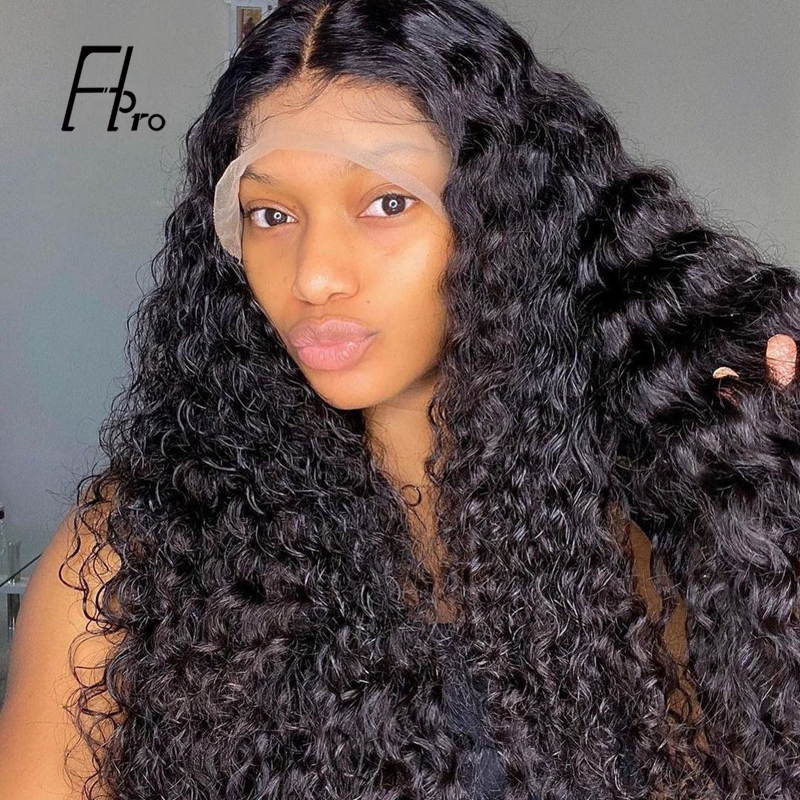 13x6 Front Lace Wig Deep Wave Natural Density Virgin Hair Wigs